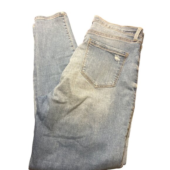 Regeneration By Celebrity Pink Light Wash Distressed Skinny Jeans Size 13 - Picture 4 of 5